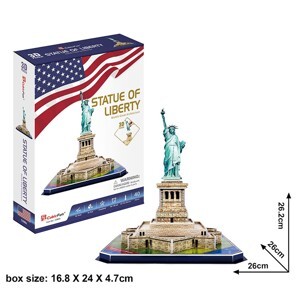 Bộ xếp hình 3D tượng nữ thần tự do Statue of Liberty Cubic Fun C080H