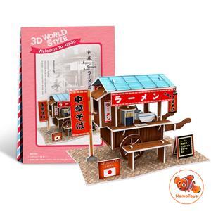 Mô hình 3D xe bán thức ăn Ramen Stand Cubic Fun W3103H