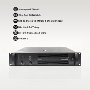 Cục đẩy 2 kênh Dbacoustic B2600