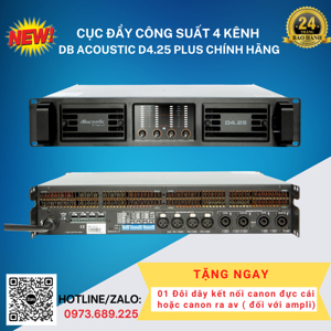 Cục đẩy 4 kênh dB D4.25