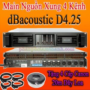 Cục đẩy 4 kênh dB D4.25