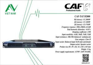 Cục đẩy CAF TAT D2000