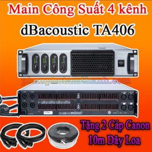 Cục đẩy công suất 4 kênh DBacoustic TA-406