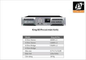 Cục đẩy công suất CAF King 80 Pro