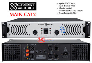 Cục đẩy công suất Crest Audio CA 12