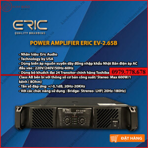 Cục Đẩy công suất Eric EV2.65B