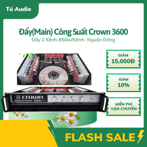 Cục đẩy Crown 3600 - Việt Mới Audio