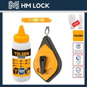 Cuộn dây phấn 30m có thước thủy Tolsen 42013