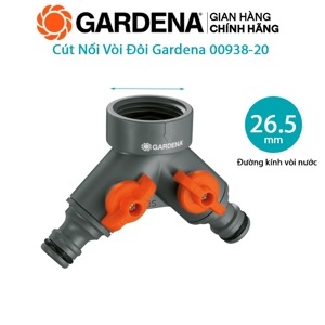 Cút nối vòi đôi Gardena 00938-20