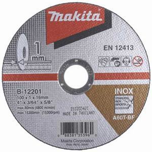 Đá cắt inox Makita B-12201, 100 x 1.0 x 16mm