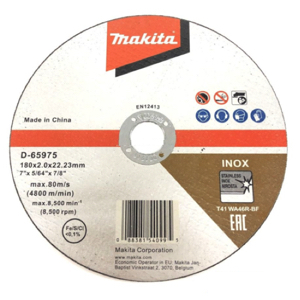 Đá cắt inox mỏng Makita D-65975 180x2.0x22.23