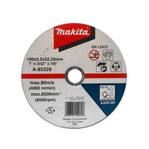 Đá cắt kim loại Makita A-85329, 180x2.5x22.23mm