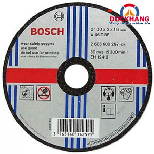 Đá cắt sắt 100x2x16mm Bosch 2608600267