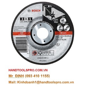 Đá cắt sắt & inox 125mm Bosch 2608602389