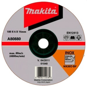 Đá mài cho inox Makita A-80880, 180 x 6 x 22.2mm