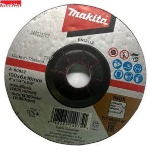 Đá mài inox Makita A-80852, 100 x 6 x 16mm