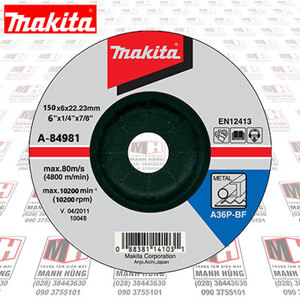 Đá mài sắt Makita A-84981 150 x 6 x 22mm