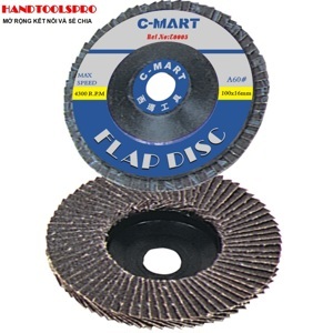 Đá nhám xếp A240 C-Mart E0005-240 100x16mm