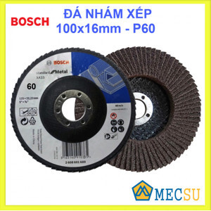 Đá nhám xếp P60 Ø100mm Bosch 2608603700