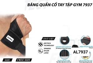 Đai cuốn bảo vệ cổ tay tập gym Aolikes AL7937