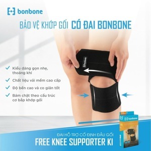 Đai hỗ trợ cố định đầu gối - free knee supporter ki