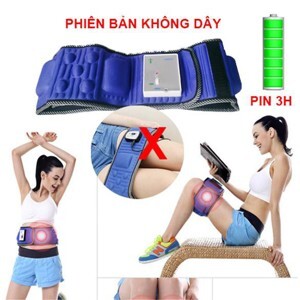 Đai massage bụng X5 không dây pin sạc HL-601 đèn hồng ngoại - 1 cần gạt