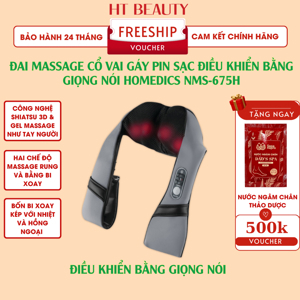 Đai massage cổ vai gáy điều khiển giọng nói HoMedics NMS-675H