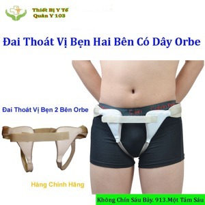 Đai nẹp thoát vị bẹn hai bên, có dây Orbe 255S