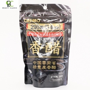 Dấm đen giảm cân dạng viên Orihiro Nhật Bản 216 viên