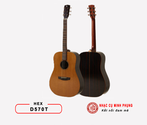 Đàn Guitar Acoustic HEX D570T