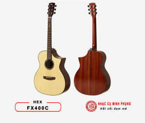 Đàn Guitar Acoustic HEX FX400C