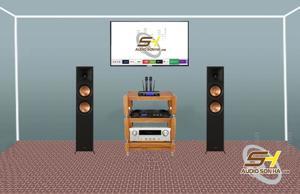 Dàn nghe nhạc DENON DRA 800H - KLIPSCH RP 6000F