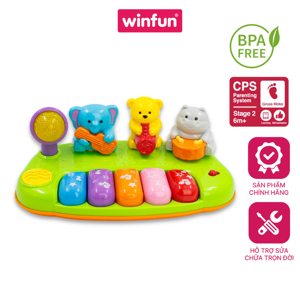 Đàn nhạc Piano đồ chơi động vật hoang dã mini Winfun 2012