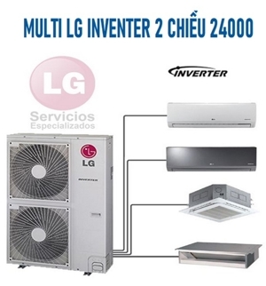 Dàn nóng LG Inverter 24000 BTU 2 chiều A4UW24GFA3 gas R-410A