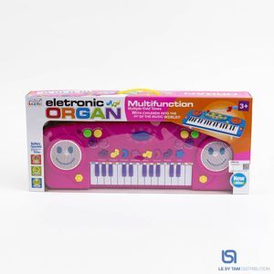 Đàn organ kèm micro 2505A - màu xanh/ hồng