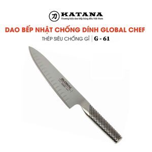 Dao bếp Nhật Global G61 = G77 Chef - Dao thái thịt cá chống dính (200mm)