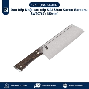 Dao bếp Nhật KAI Shun Kanso Santoku SWT0767 (180mm)