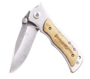 Dao xếp du lịch Browning báng gỗ