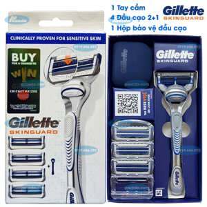 Dao cạo râu Gillette Skinguard (1 cán + 6 lưỡi cạo) Nhật Bản