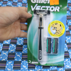 Dao cạo râu GILLETTE Vector Plus 1's - 2 lưỡi kép