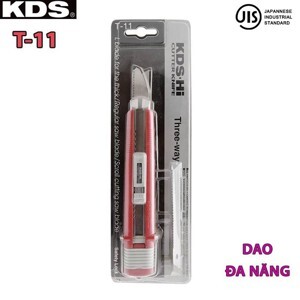 Dao cắt gỗ, sắt 3 lưỡi KDS T-11 18,3 x 3,7 x 2,8 cm