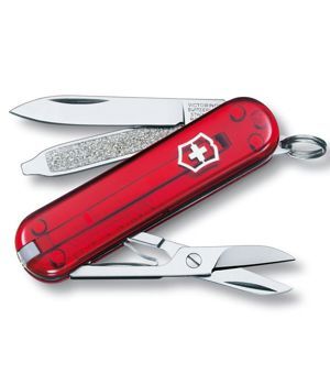 Dao đa năng Victorinox Classic đỏ trong suốt - 0.6223.T