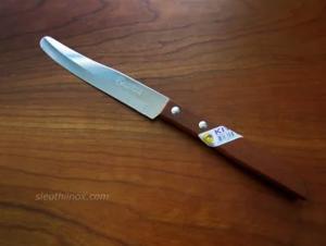 Dao gọt vỏ inox cán gỗ Kiwi 502