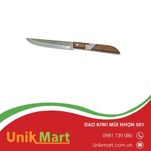 Dao gọt vỏ inox cán gỗ Kiwi 501