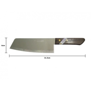Dao làm bếp inox trung cán gỗ Kiwi 21