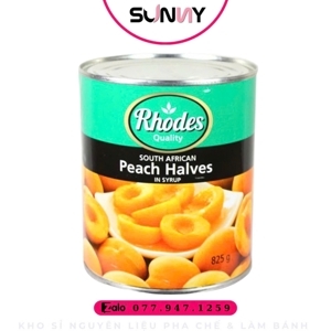 Đào ngâm đường Rhodes 825g