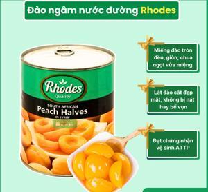 Đào ngâm đường Rhodes 825g