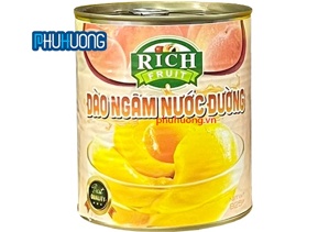 Đào ngâm Rich 820g