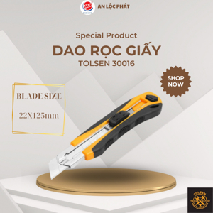 Dao rọc giấy 3 lưỡi Tolsen 30016 (25 x 125 x 0,7 mm)