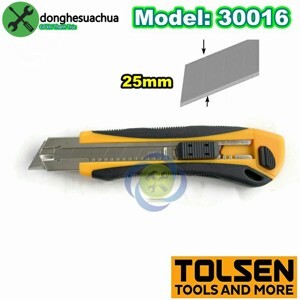 Dao rọc giấy 3 lưỡi Tolsen 30016 (25 x 125 x 0,7 mm)